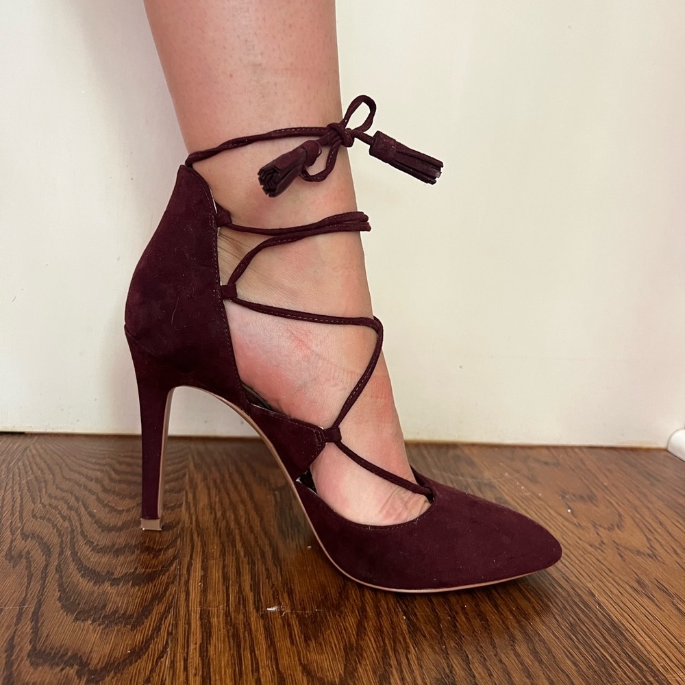 Jessica Simpson lace up heels